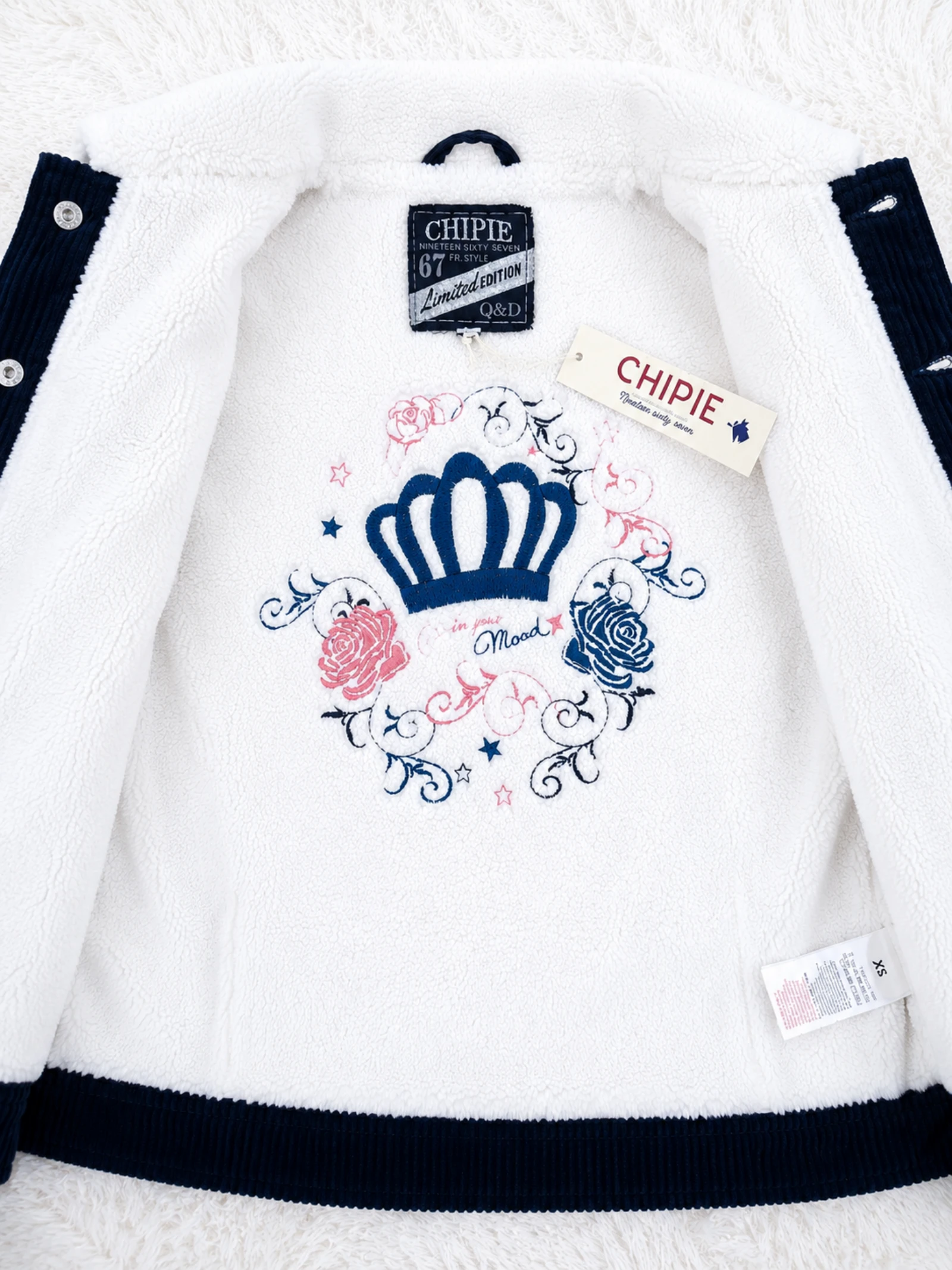 Chipie ribbed velvet jacket lined with sherpa XS 12 years 👒 – photo 6